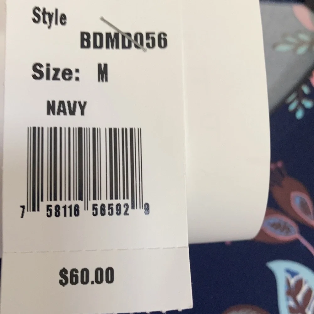 Harlow & Rose dress floral print pullover soft with stretch casual boho M - Picture 13 of 17